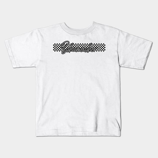 Race Flag Design - Mick Schumacher 2021 Kids T-Shirt by GreazyL